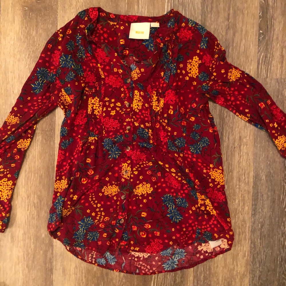 Maeve Floral Anthropologie top
